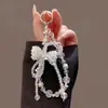 Cadena para Teléfono Móvil de Lujo Ligero Estilo Nuevo 2026 con Moño de Cristal, Cadena Colgante Hecha a Mano con Perlas, Llavero, Colgante para Bolso, Accesorios para Mujeres