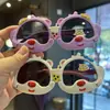 Gafas de sol polarizadas para niños de silicona lindas Gafas de sol con protección solar dulce Oso de peluche lindo Gafas de sol con foto Parasol de dibujos animados Juega genial