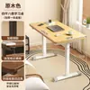 Escritorio de Computadora Móvil para Dormitorio Mesa de Noche Elevable Escritorio Sencillo para el Hogar Oficina Mesa Larga Mesa de Trabajo Escritorio para Estudiante