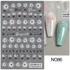 Belleza Completa Transfronteriza Nuevas Pegatinas para Uñas Navidad Ángel Papá Noel Oso Muñeco de Nieve Pegatinas para Uñas