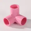 Conexões Conector PVC Três Vias Vermelho, Laranja, Rosa, Cotovelo Direto para Aquário, Tubo de Abastecimento de Água Verde, Amarelo, Preto, Roxo