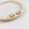 Nuevos Pendientes de Acero de Titanio de Moda a Precio Especial para Mujer Diseño Minimalista Exquisitos Pendientes Personalizados de Alta Calidad con Conservación del Color Pendientes de Diamantes Completos