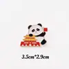 Broche Panda Dia Nacional Estilo Chinês Fofo Desenho Animado Emblema de Metal Acessórios para Bolsa Masculina e Feminina Presente de Dia Nacional
