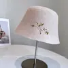 Chapéu Balde Estilo Japonês Metal Pesado Orquídea Borboleta para Mulheres, Chapéu Fedora Quente de Lã Australiana para Outono e Inverno, Chapéu de Feltro Retrô Francês