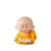 Figuras Criativas Fofas de Monges Pequenos Travessos para Casa, Templo, Decorações de Mesa de Centro Estilo Zen, Presentes para Carro, Atacado