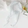 Pañuelo de Seda Triangular Floral para Mujer en Verano, Pañuelo de Gasa Fresco y Versátil, Turbante, Pañuelo para el Cuello, Lazo para el Cabello, Diadema al por Mayor