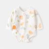 Ropa de bajo para bebé Primavera y Otoño Ropa de Conejo Triángulo para Bebé Algodón Puro Recién Nacido Ropa de Cuerpo de Manga Larga Traje para Trepar Clase A Sin Huesos