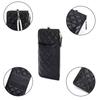 2021 Nuevo Bolso Cruzado Pequeño de Cuero Genuino para Mujer Bolso Romboidal Chanel Cadena de Perlas Piel de Oveja Hombro Bolso para Teléfono Móvil Bolso para Tarjetas