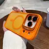 Suporte de Lente Apple 17Promax com Película de Lente, Capa de Telefone Magnética Fosca, Capa Protetora Refrescante para iPhone 16