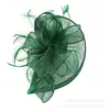 Fascinator de Malla de Plumas Europeo y Americano Transfronterizo, Banquete de Boda, Tocados para Club de Carreras de Caballos, Fascinator Pequeño Vintage para Fiesta de Té, Accesorio para el Cabello