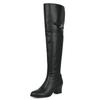 Botas Largas Estilo Coreano Botas de Mujer Botas Altas Tacón Alto Tacón Grueso Botas Delgadas Botas Sobre la Rodilla Dos Formas de Usar Comercio Exterior Botas Martin de Mujer Botas Largas