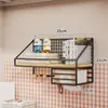 Estante de almacenamiento de pared para dormitorio, organizador de mesita de noche de pared sin taladro para estudiantes, solución de almacenamiento de pared para literas superiores