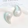 Coreano Dulce Joker Halo Polvo Brillante Gota de Agua Resina Accesorios Pendientes DIY Pendientes Collar Colgante Material Venta al por Mayor