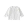 Chaqueta Ligera para Bebé, Cárdigan de Algodón para Bebé de Verano, Camiseta para Bebé con Aire Acondicionado para Recién Nacido, Ropa Interior Sin Costuras para Bebé