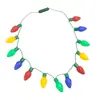 Suprimentos para Festivais Transfronteiriços Colar Vestível Colar Luminoso Natal 9 Luzes 13 Luzes LED Lâmpada Grande Fio de Luz Colar
