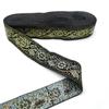 Cinta de Ropa Tejida Jacquard 2.5cm Accesorios para Cortinas Encaje Disfraz Antiguo Bordado Estilo Étnico Escenario Almohada Textiles para el Hogar