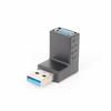 Upper bend USB3.0 macho turnkey cotovelo de 90 graus de 90 graus adaptador de 90 graus conectado ao telefone celular do disco rígido