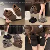 Zapatos de Algodón Peludo, Zapatos de Invierno Birkenstock, Zapatos Birkenstock con Peluche Añadido, Estilo Retro para Niñas, Que Aumentan la Altura, Zapatos Cálidos sin Cordones, Peluche para Uso en Exteriores