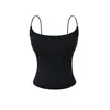 Camisola de Cuero con Tirantes Sexy Espalda Descubierta Dulce y Picante para Mujer Estilo Verano 2026 Ropa Interior Camisa Base Belleza Pura Deseo Top Espalda