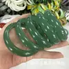 Pulseira de jade Dongling, pulseira verde lago, alternativa ao jade Hetian, pulseira de cor água clara, pulseira verde-óleo e rosa lótus, pulseira de jade da Mongólia Interior