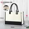 Bolsa Tote de Lino Confeccionada Lista para el Mercado Transfronterizo con Logotipo Personalizado, Bolsa de Compras de Gran Capacidad con Letras Impresas, Personalización Personalizada