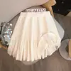 Falda corta de punto plisada elástica de cintura alta adelgazante para mujer, otoño e invierno, falda corta de línea A petite de cintura alta suave