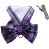 Mascota JK falda a cuadros correa de pecho correa perro perro gato chaleco ropa Teddy cubo de pelo suministros fabricante