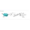 CNTD Changde Electric Série CJF18 Chave de Proximidade Indutiva CC Fio Três Quadrado Chave de Proximidade Chang
