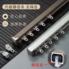 Riel de deslizamiento de aleación de aluminio de alta resistencia engrosado de 3 mm, riel recto para cortina silenciosa, riel doble, riel guía, riel para cortina
