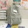 Mochila Escolar para Campus Estilo K Ins Simple Cuadros Mochila para Estudiantes de Secundaria y Preparatoria Gran Capacidad Mochila de Ocio para Viajes