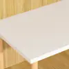 Estante Capas Estantería Armario Divisor Interior Madera Maciza Doble Capa Elevado Dormitorio Tabla de Madera Perchero de Armario