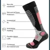 Calcetines de esquí Amazon transfronterizos para uso en exteriores, calcetines largos cálidos y engrosados para hombre y mujer, calcetines deportivos para senderismo, calcetines de nieve de rizo