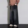 Jeans de Pierna Ancha Estilo Americano para Hombre, Nueva Marca de Moda 2026, Pantalones Largos Casuales Rectos Sueltos y Frescos para Hombre