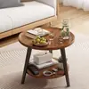 Mesa de Centro Nórdica, Mesa Redonda Pequeña, Mesa de Suelo para Dormitorio, Mesa de Lujo Ligero, Mesa Sencilla para Mirador, Mesa de Centro de Hierro para Sala de Estar de Apartamento Pequeño, Uso Doméstico