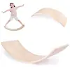 Prancha de Equilíbrio Yoga para Crianças e Adultos Pilates Equipamento de Treinamento Sensorial Gangorra Brinquedo Interno para Casa Prancha Curva