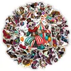 50 nuevas calaveras de Día de Muertos transfronterizas para equipaje, botellas de agua, patinetas, decoración personalizada, pegatinas impermeables