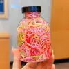 Goma Elástica de Bebé para Niños Alta Elasticidad No Lastima el Cabello Goma Elástica Desechable Diadema para Niña Pequeña Diadema para Niña Color Caramelo