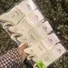 Meias Esportivas de Algodão com Malha Média para Tornozelo Qianzufang Unissex 26 Primavera/Verão Meias de Algodão Coloridas Meias Femininas Versáteis e Fofas