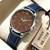 Reloj Casual Nuevo para Hombre 2026, Reloj Luminoso de Alta Gama de Moda, Reloj de Pulsera de Cuarzo para Hombre con Correa de Cuero al por Mayor