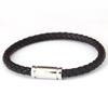 Pulsera de cuerda de cuero de venta caliente para amantes, pulsera clásica de color antiguo, versátil, de moda, tejida, de piel de vaca, hebilla magnética de acero de titanio
