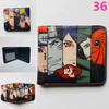Carteira Curta NARUTO NARUTO Japonesa NARUTO Sasuke Kakashi Carteira Porta-Moedas de Couro PU