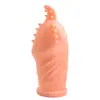 Condón Antiejaculación para Hombres, Condón Diente de Lobo, Condón de Pene de Cristal, Producto Sexual para Coqueteo en Pareja, Condón para Glande, Condón con Bloqueo de Semen para Masaje del Punto G