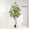 Estilo Luxo Leve Madeira de Cavalo Artificial Grande Planta em Vaso de Chão para Decoração de Sala de Estar e Quarto, Árvore e Flores Artificiais para Decoração de Sala de Estar