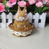 Adornos de conejo de simulación adornos de escritorio accesorios regalos artesanales juguetes para niños