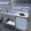 Carrito de acero inoxidable para restaurante escolar, fabricante de carritos para recolección de alimentos, carrito para reciclaje de basura, carrito para reciclaje de platos y palillos a medida.