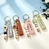 Nuevo Colgante Creativo de Juguete para Morder de Margarita de Dibujos Animados DIY, Llavero con Colgante de Bolso de Silicona con Cuentas Hecho a Mano