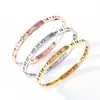 Nova Pulseira de Aço Titânio Dourada para Mulheres, Pulseira de Casal com Zircônia que Não Desbota, Luxo Leve, Pulseira Anel de Alta Qualidade, Joia de Mão