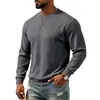 Sudadera casual de cuello redondo con bordado, manga larga, jacquard simple de peso pesado, corte holgado, para hombre, superventas de otoño e invierno, europea y americana, transfronteriza