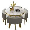 Mesa de Negociação e Conjunto de Cadeiras para Recepção de Luxo Leve Mesa Redonda Pequena de Celebridade da Internet Mesa de Conferência de Escritório Mesa e Cadeiras para Reunião de Loja e Jantar de Convidados