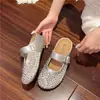Sandálias de meio pé femininas 2026 novo modelo de verão, que aumentam a altura em 6CM, de malha respirável, com sola grossa, estilo Birkenstock para uso externo